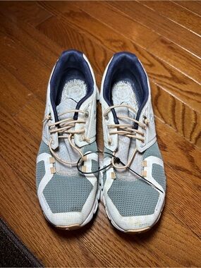 Womens On Cloud 5 Running Shoes Blue, Gray & Off White -W7